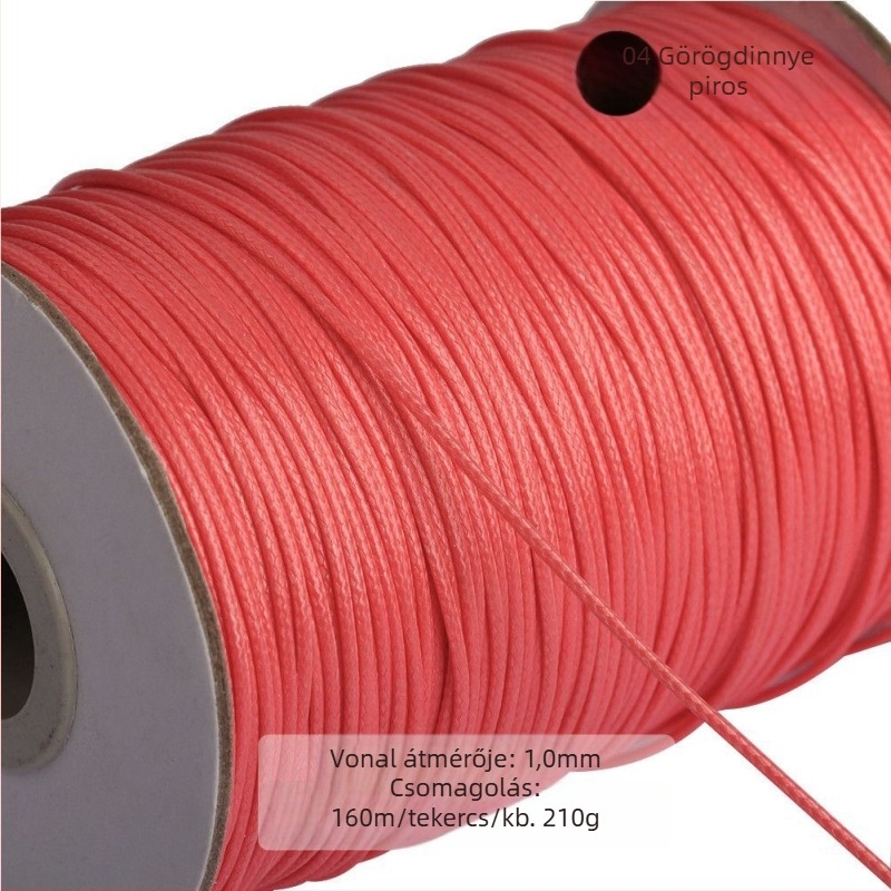 Ékszerekhez viaszos poliészter zsinór, Bodhi anyag, kézzel szőtt, természetes stílus