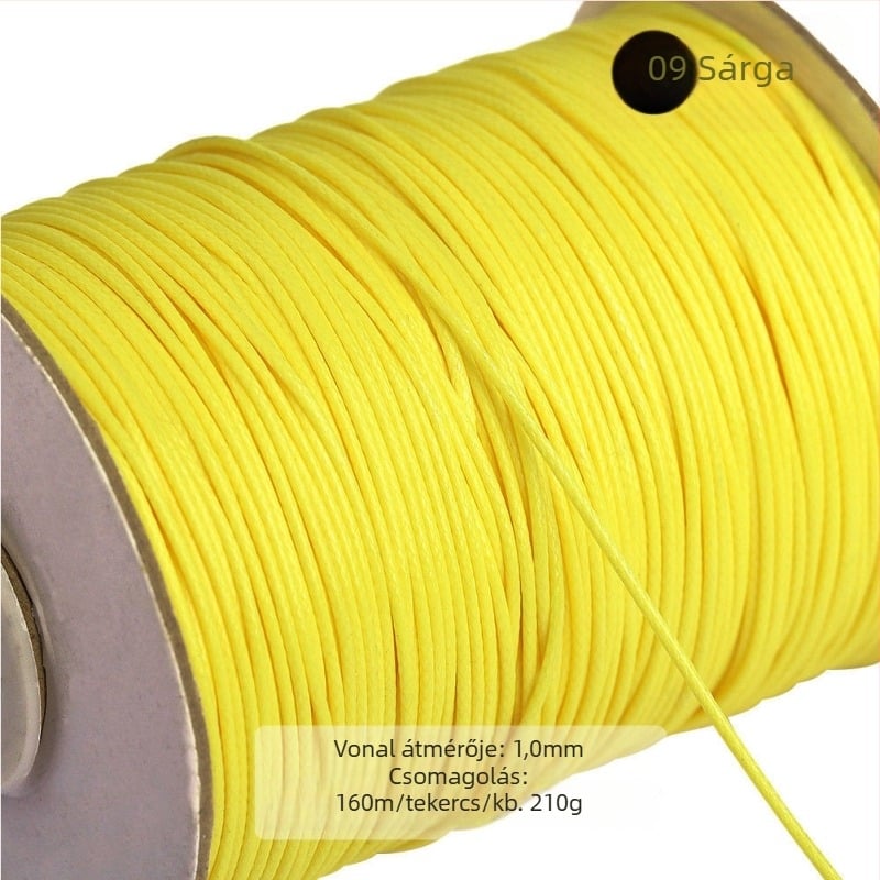 Ékszerekhez viaszos poliészter zsinór, Bodhi anyag, kézzel szőtt, természetes stílus