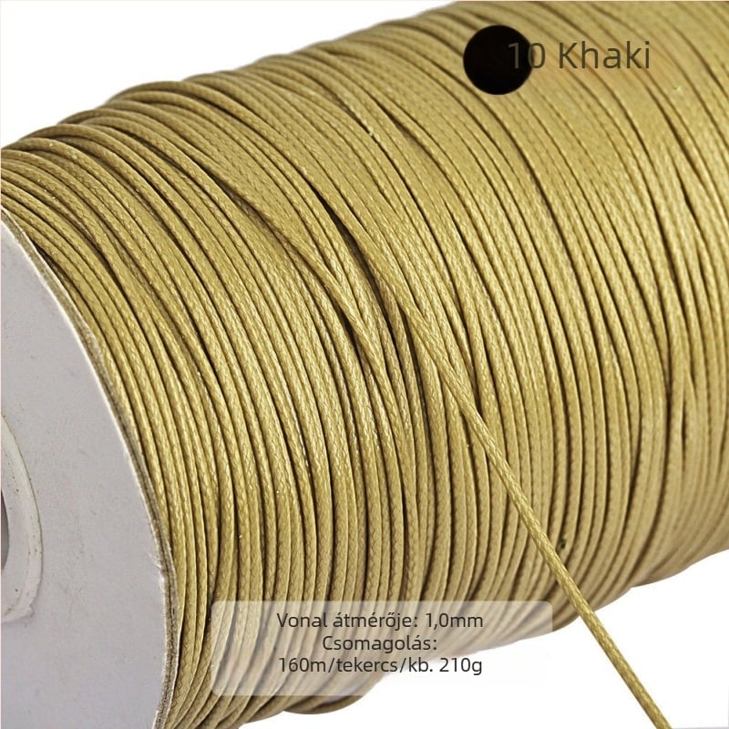 Ékszerekhez viaszos poliészter zsinór, Bodhi anyag, kézzel szőtt, természetes stílus