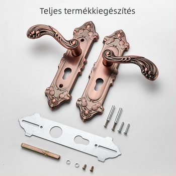 Beltéri faajtóhoz való kilincs zár, európai stílus, cinkötvözet anyag, modell T222, modern minimalista dizájn