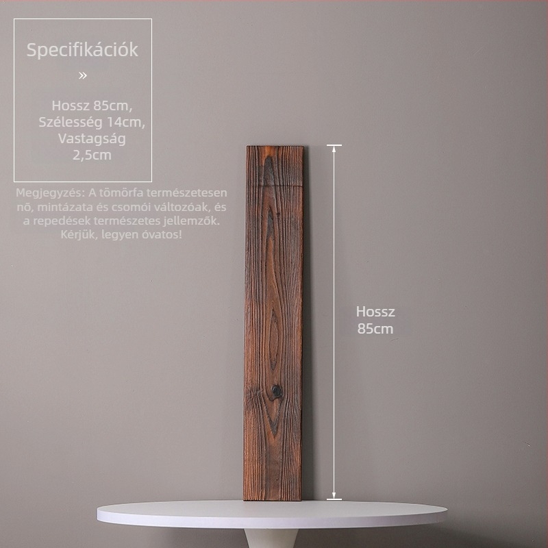 Természetes tömörfa vízfolyásos dekoráció halastóhoz és kertészeti tájhoz; kézzel készített keresztgerenda, karbonizált fa táblával