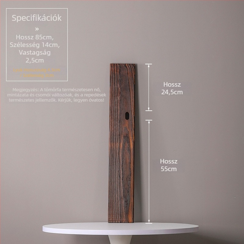 Természetes tömörfa vízfolyásos dekoráció halastóhoz és kertészeti tájhoz; kézzel készített keresztgerenda, karbonizált fa táblával