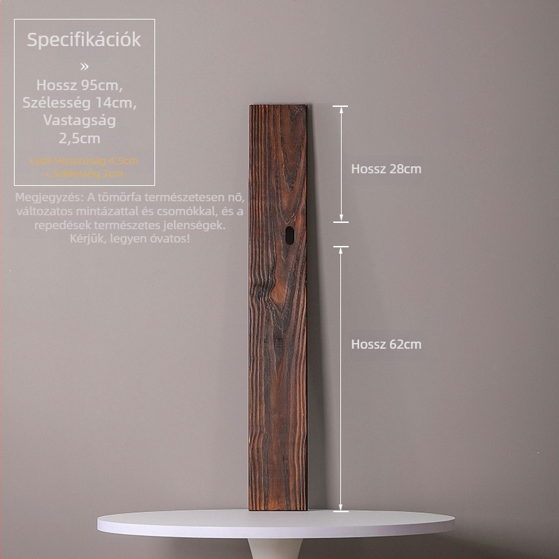 Természetes tömörfa vízfolyásos dekoráció halastóhoz és kertészeti tájhoz; kézzel készített keresztgerenda, karbonizált fa táblával