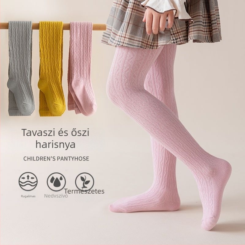 Pamut harisnya gyerekeknek, lányoknak, vékony téli