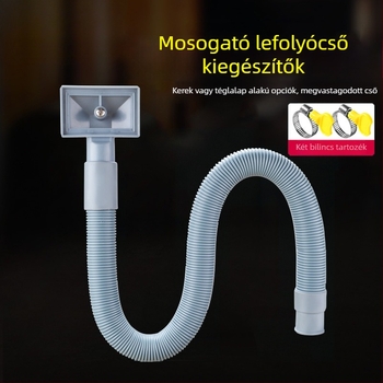 Konyhai mosogató túlfolyócső, 3-utas lefolyó, egységes/dvós mosogatótálcához, ABS+ EVA anyag, CE tanúsítvány