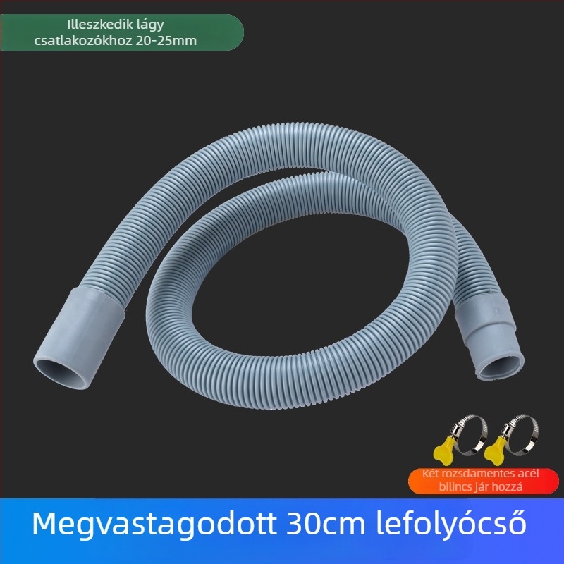 Konyhai mosogató túlfolyócső, 3-utas lefolyó, egységes/dvós mosogatótálcához, ABS+ EVA anyag, CE tanúsítvány