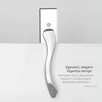 Záras ajtókilincs rozsdamentes acélból, modell ZH-BXGSB, beltéri ajtókhoz hálószobai használatra, modern és egyszerű stílus