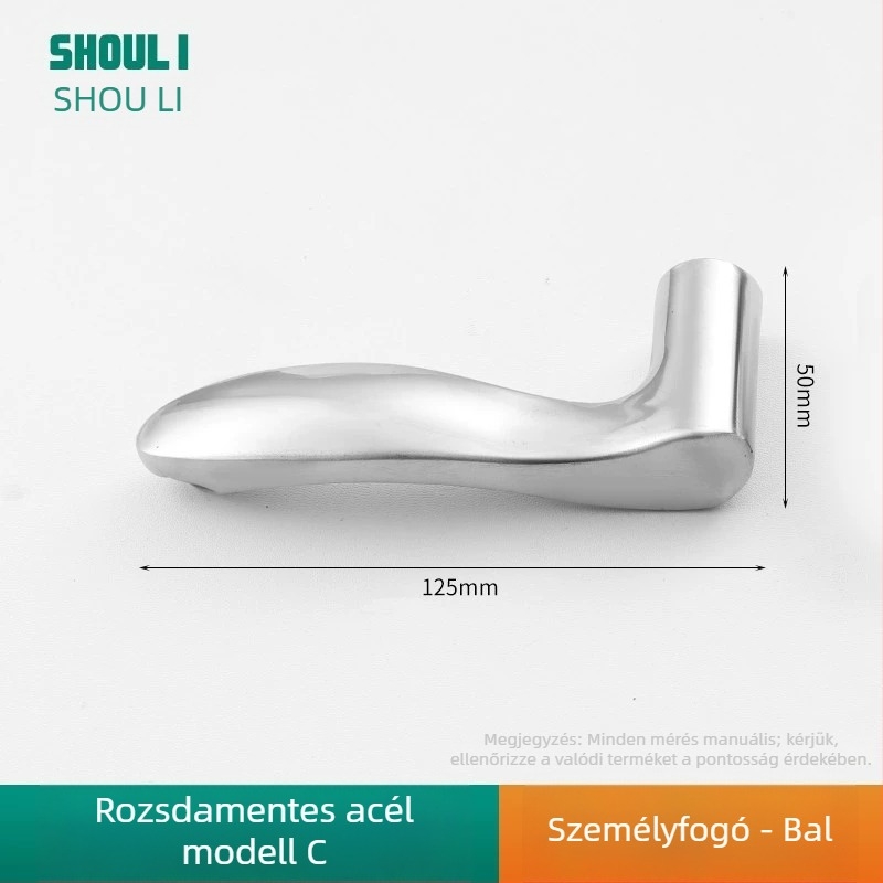 Záras ajtókilincs rozsdamentes acélból, modell ZH-BXGSB, beltéri ajtókhoz hálószobai használatra, modern és egyszerű stílus