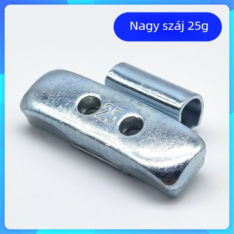 Autógumi kiegyensúlyozó blokk készlet, vegyes nyílásméretekkel, alumínium‑ötvözet és vas‑acél felni kampók