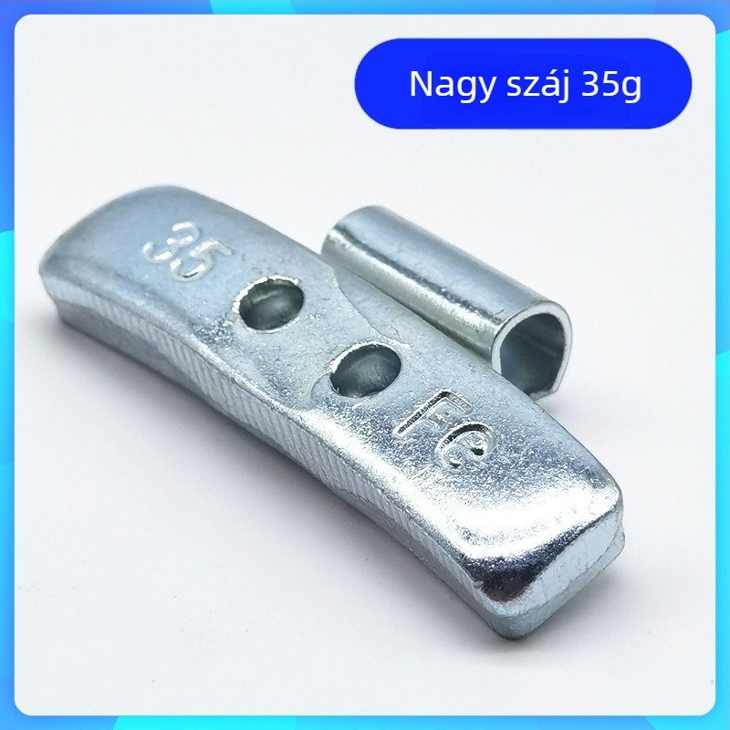 Autógumi kiegyensúlyozó blokk készlet, vegyes nyílásméretekkel, alumínium‑ötvözet és vas‑acél felni kampók