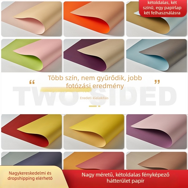 Kétoldalas háttérpapír fotózáshoz, rekvizít fotózáshoz, karton alap, csendélet