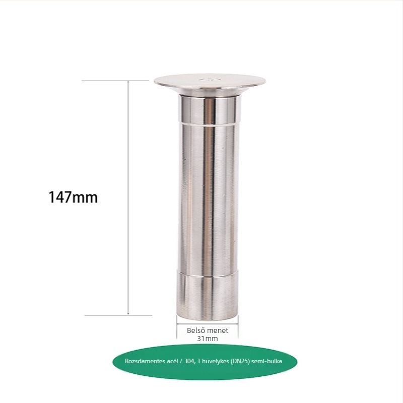 Szökőkútfej – Állítható gomba‑félgömb alakú, réz és rozsdamentes acél, falon keresztüli permetezés, kert és táj (Kód 0200)
