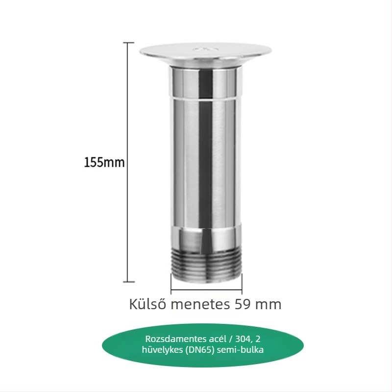 Szökőkútfej – Állítható gomba‑félgömb alakú, réz és rozsdamentes acél, falon keresztüli permetezés, kert és táj (Kód 0200)