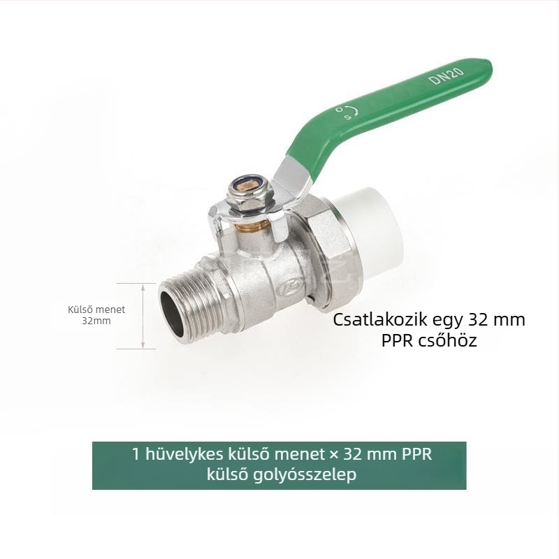 Szökőkútfej – Állítható gomba‑félgömb alakú, réz és rozsdamentes acél, falon keresztüli permetezés, kert és táj (Kód 0200)