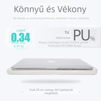 Irodai portfólió vászonból – dokumentumokhoz, vízálló, kopásálló, ütésálló, terheléscsökkentő kialakítás