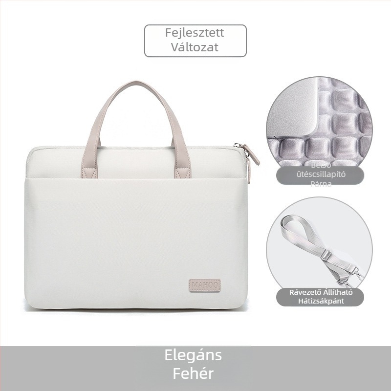 Irodai portfólió vászonból – dokumentumokhoz, vízálló, kopásálló, ütésálló, terheléscsökkentő kialakítás