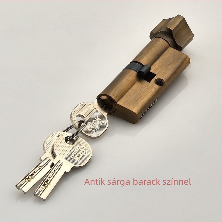 Beltéri fa ajtóhoz való záróhenger — anyag: cink- és alumínium ötvözet, tömeg 0,2 kg, stílus: modern minimalizmus