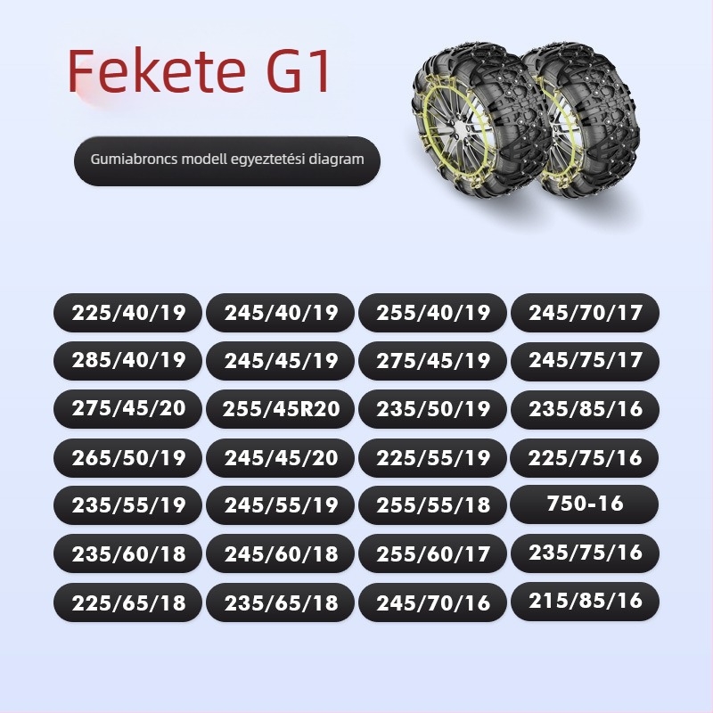 Xiude Gumiból Készült Anti‑Slip Lánc Gumiabroncsokra, 6 kg, Modell: Speciális a Gumiabroncsokra, Kompatibil Minden Gumiabroncs Specifikációval