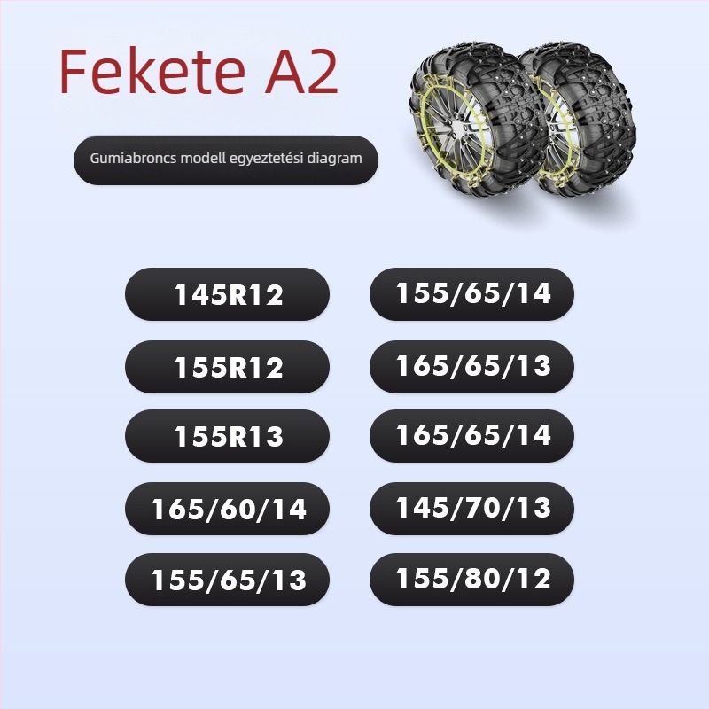 Xiude Gumiból Készült Anti‑Slip Lánc Gumiabroncsokra, 6 kg, Modell: Speciális a Gumiabroncsokra, Kompatibil Minden Gumiabroncs Specifikációval