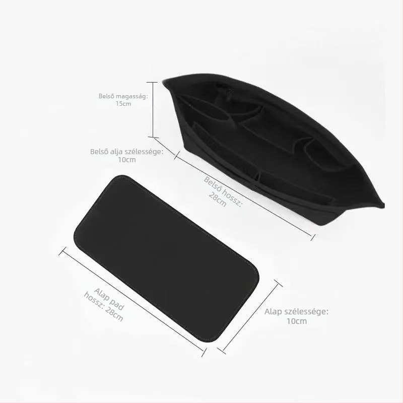 Belső rendező Tote táskákhoz – test filcből készült test, bélés poliészter, egyszínű mintázat, ultra könnyű, lopás elleni, bővíthető tárolás otthoni használatra