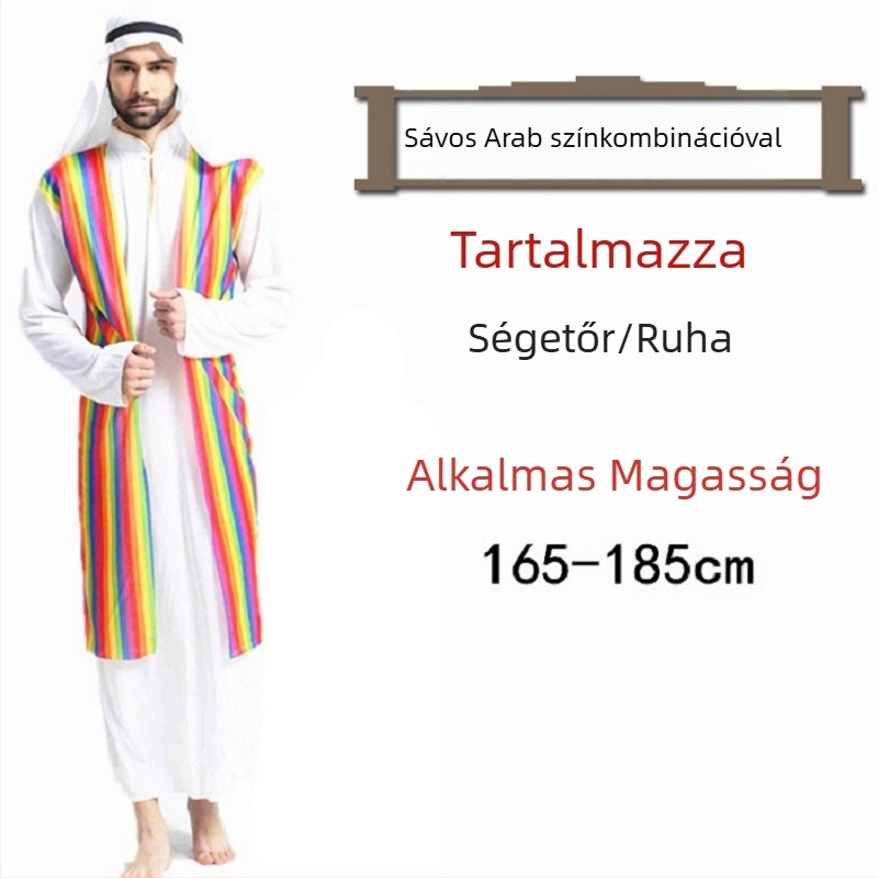 Halloween Ball jelmez – Arab ruházat Saúd–Dubai stílusú köpeny nőknek – Poliészter anyag; fő anyag: acetát 100% – 2023 tavasz