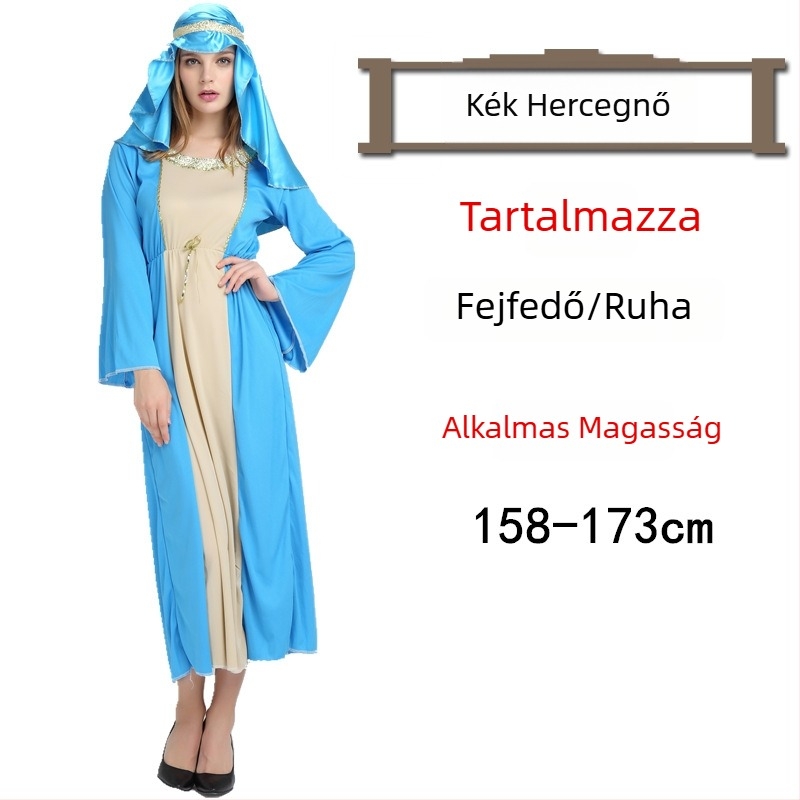 Halloween Ball jelmez – Arab ruházat Saúd–Dubai stílusú köpeny nőknek – Poliészter anyag; fő anyag: acetát 100% – 2023 tavasz