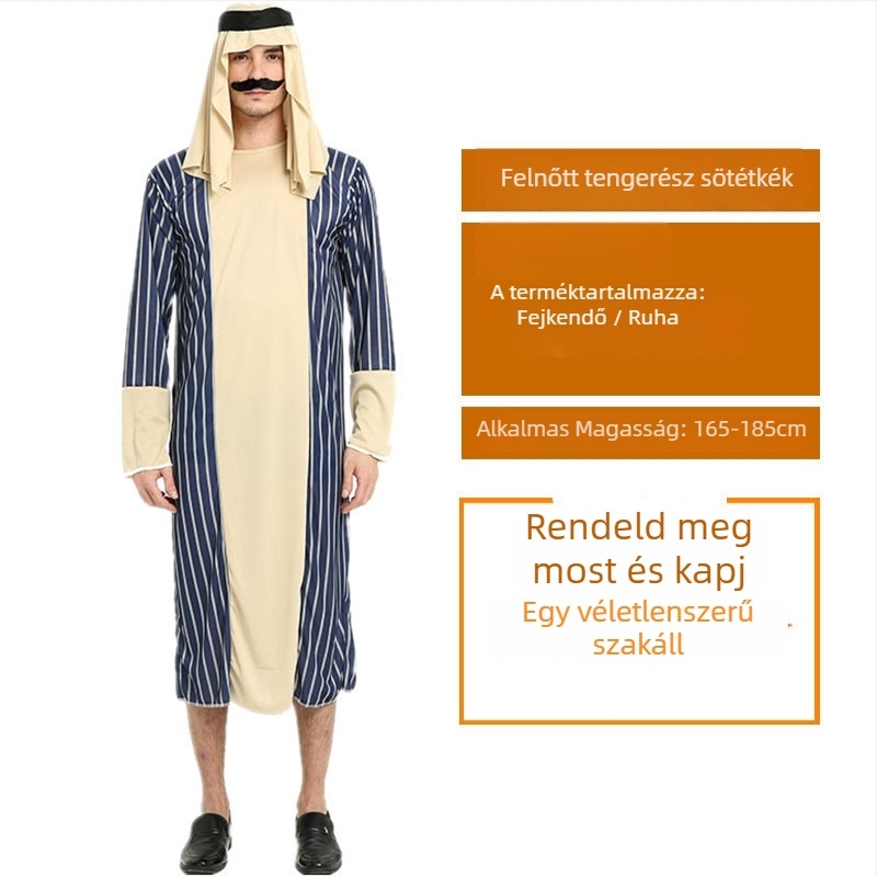 Halloween Ball jelmez – Arab ruházat Saúd–Dubai stílusú köpeny nőknek – Poliészter anyag; fő anyag: acetát 100% – 2023 tavasz