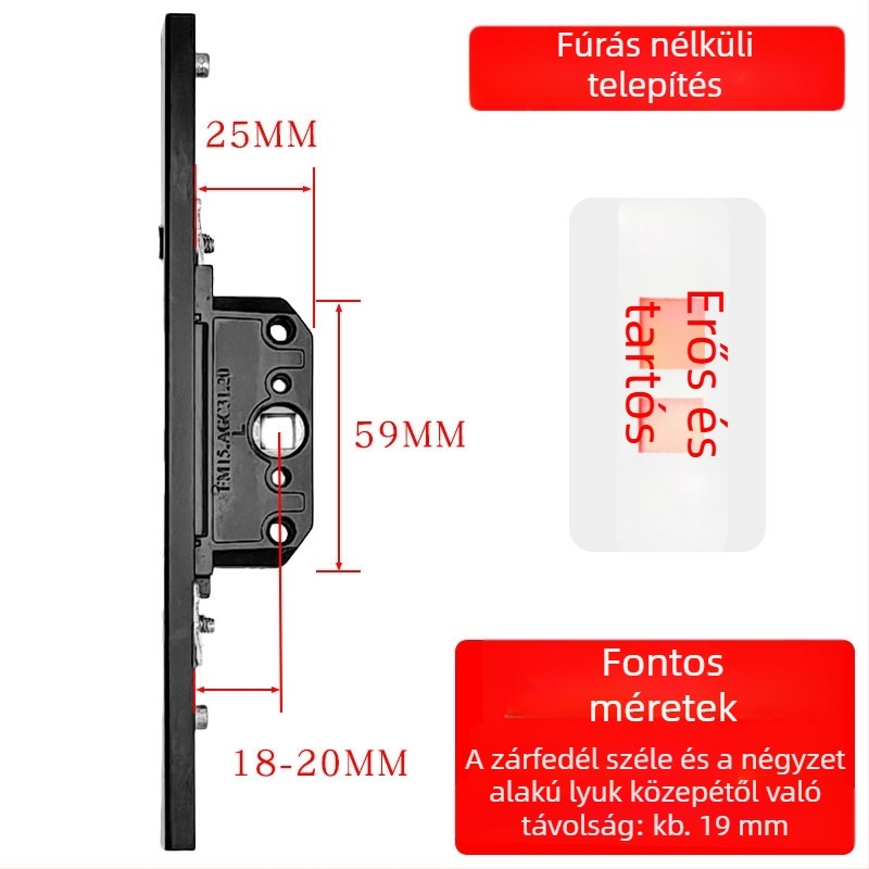 Alumíniumötvözetű bukóablak zárdoboza: átviteli zártest és teleszkópos zár, összekötő záralkatrészek