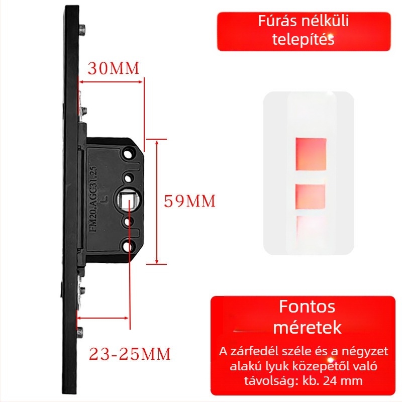 Alumíniumötvözetű bukóablak zárdoboza: átviteli zártest és teleszkópos zár, összekötő záralkatrészek
