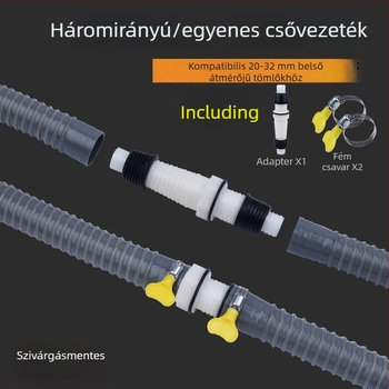 Mosógép lefolyócső, Y-alakú elágazás, három végű hosszabbító tömlő, padlólefolyó csatlakozó (Márka: más; Tanúsítvány: Nincs; Anyag: alapértelmezett elemek; Stílus: modern és minimalist)