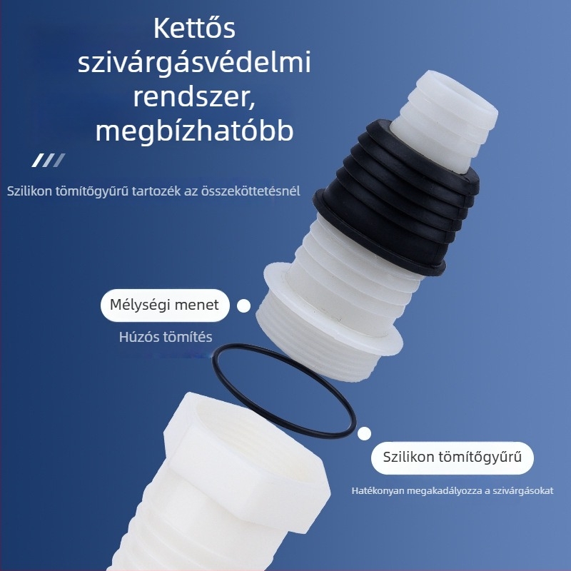 Mosógép lefolyócső, Y-alakú elágazás, három végű hosszabbító tömlő, padlólefolyó csatlakozó (Márka: más; Tanúsítvány: Nincs; Anyag: alapértelmezett elemek; Stílus: modern és minimalist)