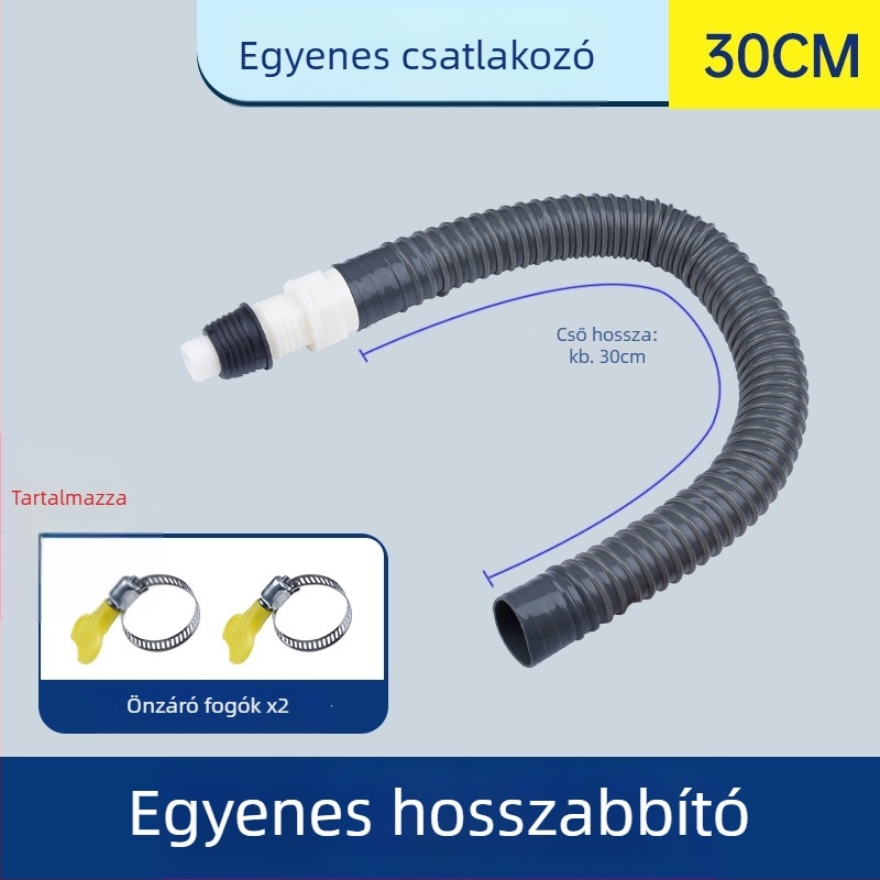 Mosógép lefolyócső, Y-alakú elágazás, három végű hosszabbító tömlő, padlólefolyó csatlakozó (Márka: más; Tanúsítvány: Nincs; Anyag: alapértelmezett elemek; Stílus: modern és minimalist)