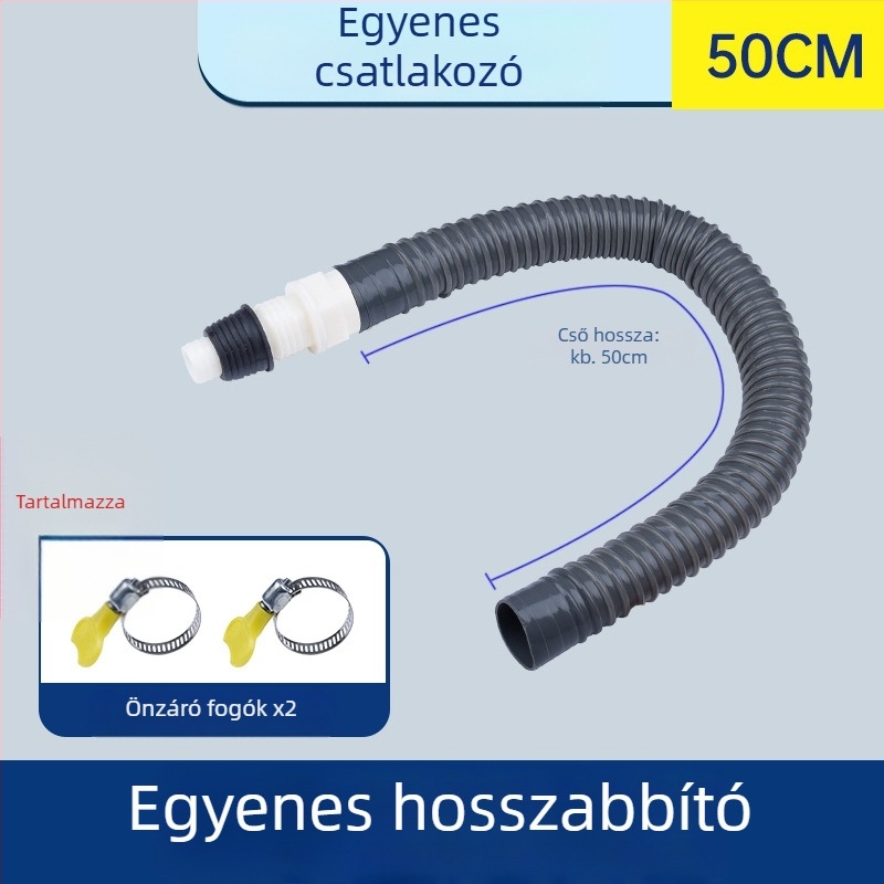 Mosógép lefolyócső, Y-alakú elágazás, három végű hosszabbító tömlő, padlólefolyó csatlakozó (Márka: más; Tanúsítvány: Nincs; Anyag: alapértelmezett elemek; Stílus: modern és minimalist)