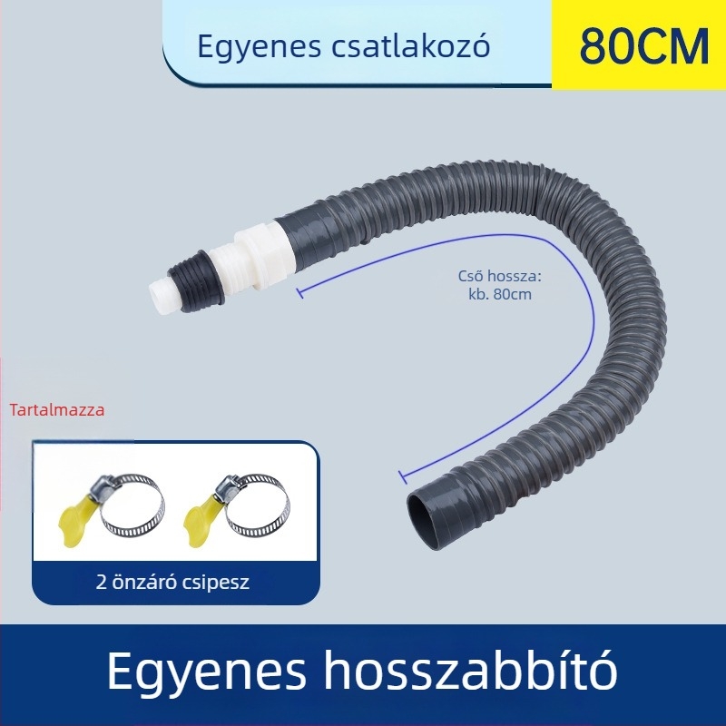 Mosógép lefolyócső, Y-alakú elágazás, három végű hosszabbító tömlő, padlólefolyó csatlakozó (Márka: más; Tanúsítvány: Nincs; Anyag: alapértelmezett elemek; Stílus: modern és minimalist)