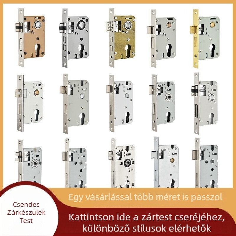 Belső faajtókhoz tervezett fogantyús zártest — mechanikus zártest, beépített szerelés, univerzális cilinder, modellek 5045/5845/7255