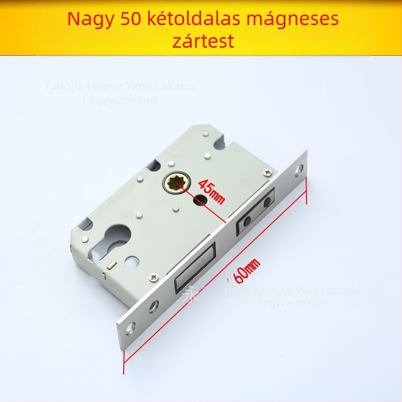 Belső faajtókhoz tervezett fogantyús zártest — mechanikus zártest, beépített szerelés, univerzális cilinder, modellek 5045/5845/7255