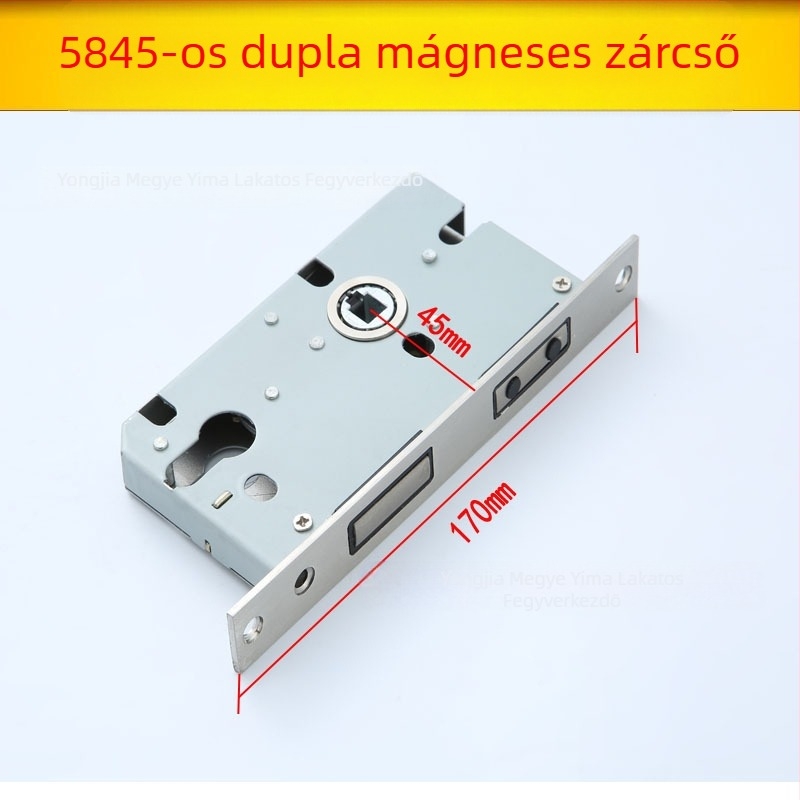 Belső faajtókhoz tervezett fogantyús zártest — mechanikus zártest, beépített szerelés, univerzális cilinder, modellek 5045/5845/7255