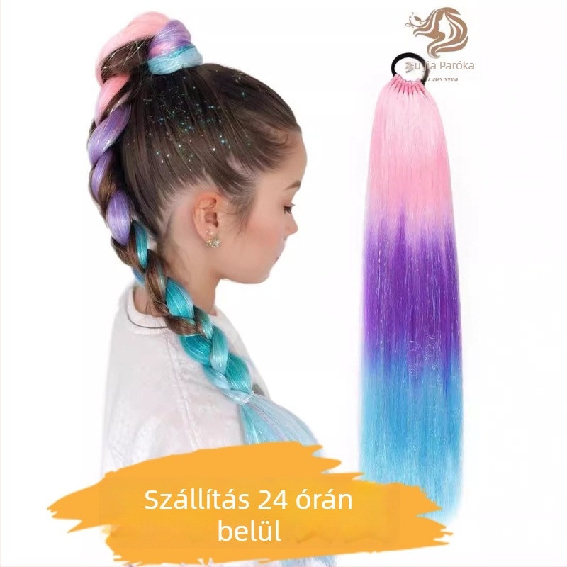 Fujia Paróka Farokkal – Hajcsomók, Hőálló Drót, Mechanikus Feldolgozás, Nincs dauerolás és festés, Nőknek