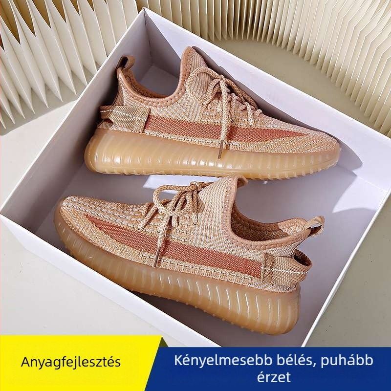 Női casual sétacipő: könnyű, légáteresztő; felsőrész elasztikus szövetből, középmagas szár, fűzős zárás