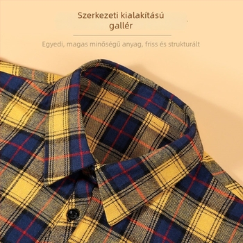 Női hamis gallér — pulóver-stílusú kockás gallér, multifunkcionális felső, hegyes gallér, pamut