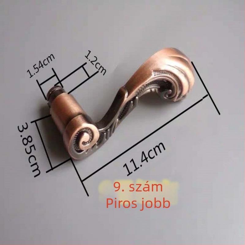 Hálószoba ajtókilincs lopás elleni zár, modell 1, modern minimalist stílus, kiegészítőkkel