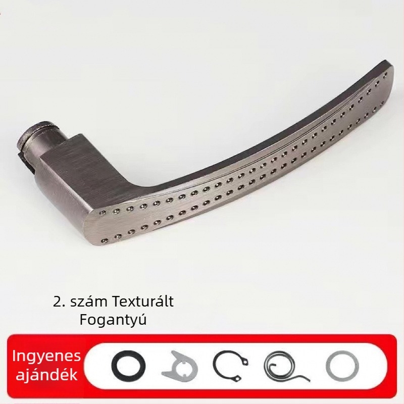 Hálószoba ajtókilincs lopás elleni zár, modell 1, modern minimalist stílus, kiegészítőkkel