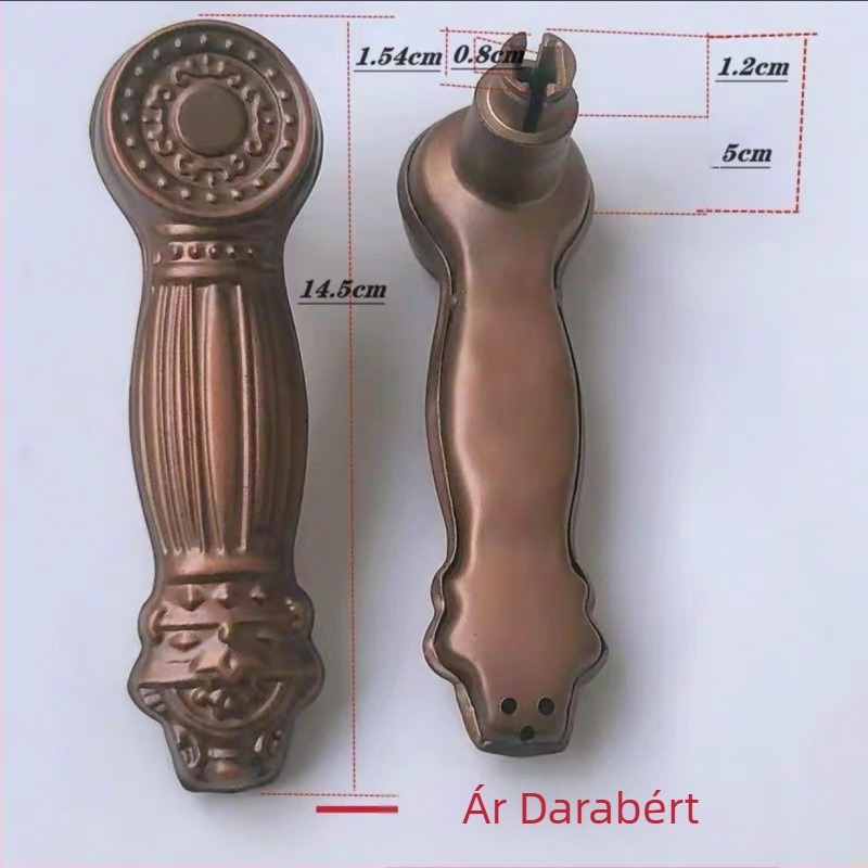 Hálószoba ajtókilincs lopás elleni zár, modell 1, modern minimalist stílus, kiegészítőkkel