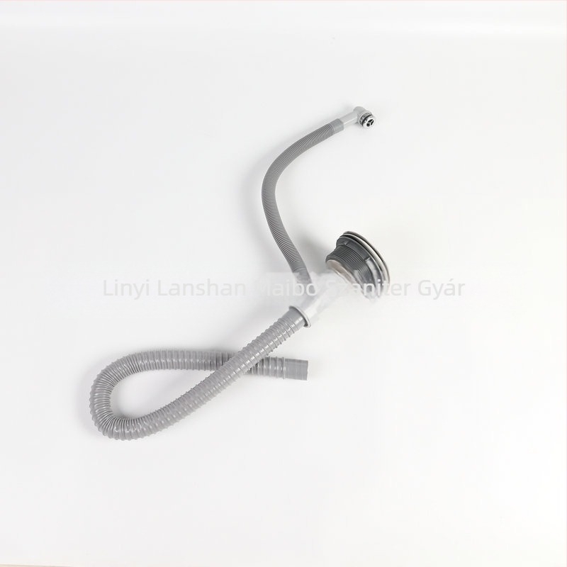 Rozsdamentes acél mosogató lefolyócső készlet szagtalanító funkcióval, modell 042, 200 g