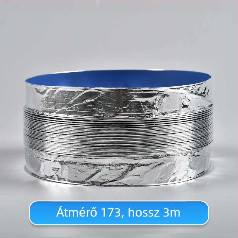 Teleszkópos kettős rétegű szellőzőcső alumíniumfóliával, főzéshez és fürdőszobához