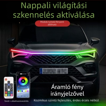 Univerzális motorháztető nappali menetfények | Modell: Universal hood daytime running lights; Kompatibilitás: Universal; Illeszkedés: eredeti gyár; Márka: Not yingman
