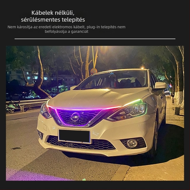 Univerzális motorháztető nappali menetfények | Modell: Universal hood daytime running lights; Kompatibilitás: Universal; Illeszkedés: eredeti gyár; Márka: Not yingman