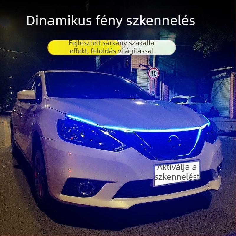 Univerzális motorháztető nappali menetfények | Modell: Universal hood daytime running lights; Kompatibilitás: Universal; Illeszkedés: eredeti gyár; Márka: Not yingman