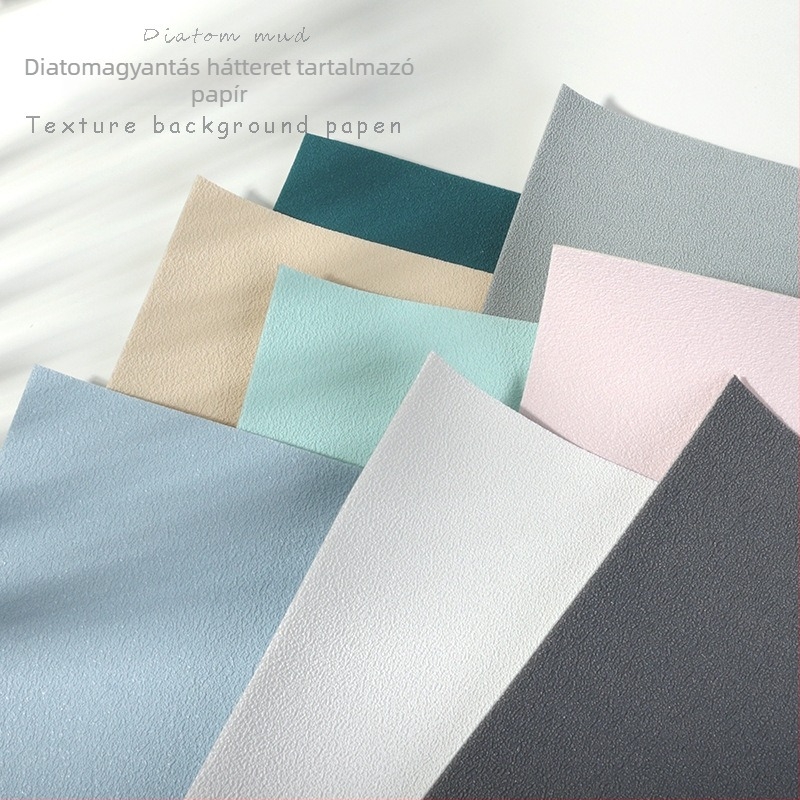 Háttérpapír diatomás iszapos textúrával termékfotózáshoz — Lu Xin márka, típus: háttérpapír, csomagolás: tálca