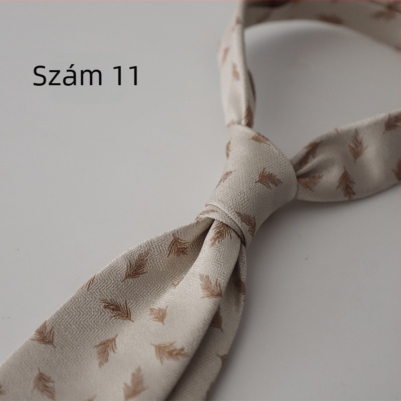 Nyakkendő Arrow-stílusú, férfiaknak; Jacquard szövés; poliészter fonal; poliészter bélés